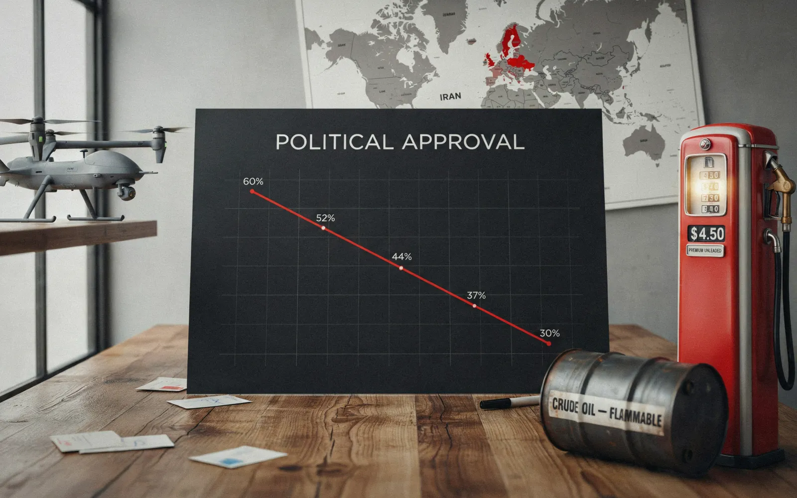 Trumps Approval Rating Hits Lowest Level Amid Iran War and Rising Gas Prices, Reuters/Ipsos Poll Shows