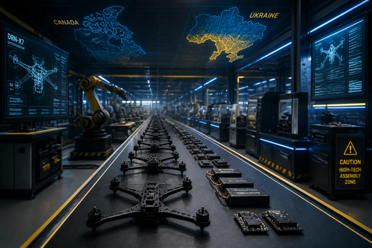 Canada and Ukraine Sign Agreement to Produce Drones Amid Rising Tensions