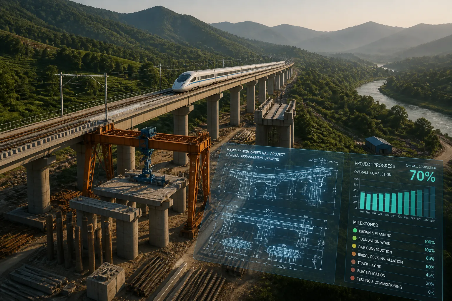 Manipur Chief Minister Announces 2028 Target for Jiribam-Tupul-Imphal Railway Link, Highlights States Development Milestones