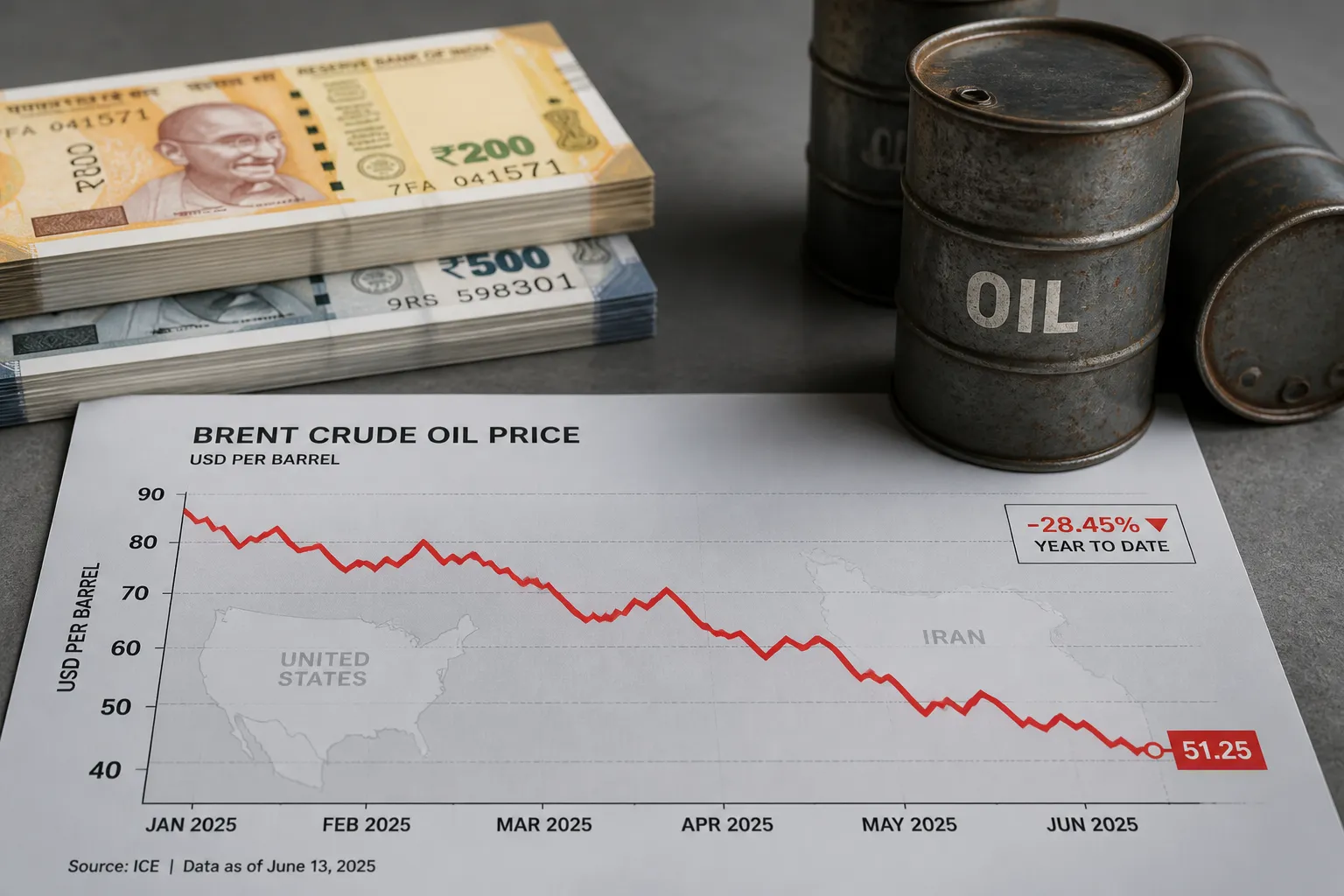 Rupee Gains as Oil Prices Fall After US-Iran Ceasefire