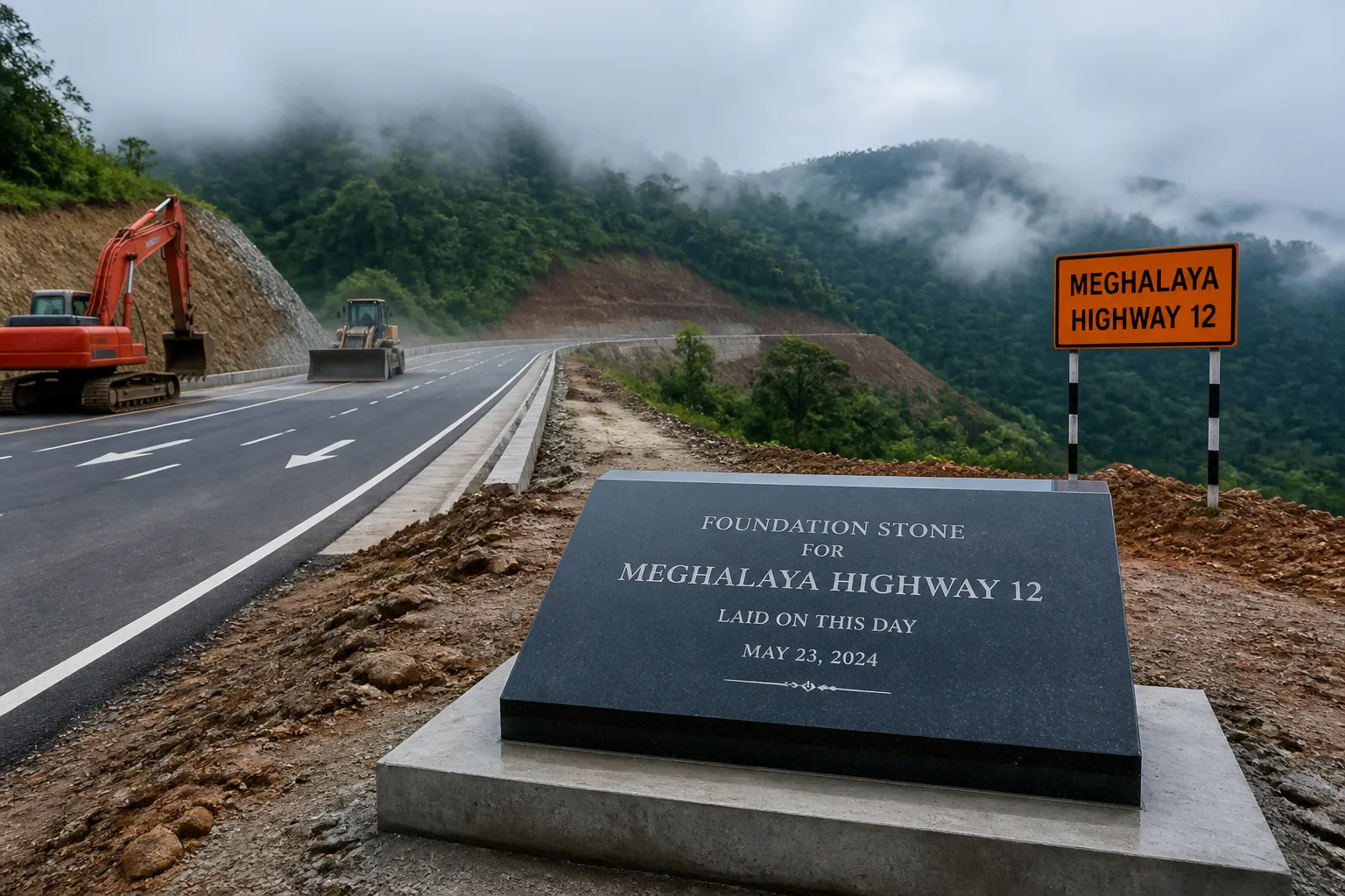 Union Minister Lays Foundation Stones for Six National Highway Projects in Meghalaya