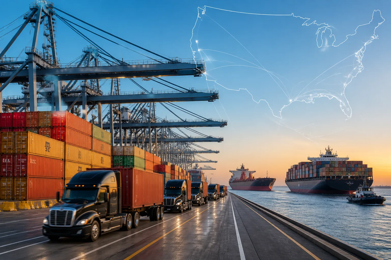 USDOT Unveils American Supply Chain Sovereignty Initiative to Boost Port Efficiency