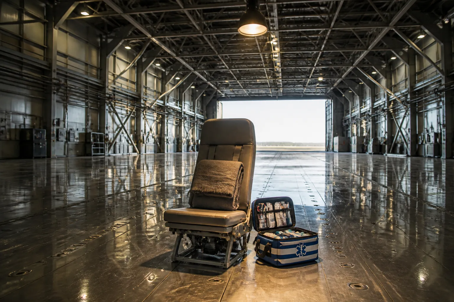 Unconscious Passenger Found Inside Aircraft at Charlotte Airport Hangar