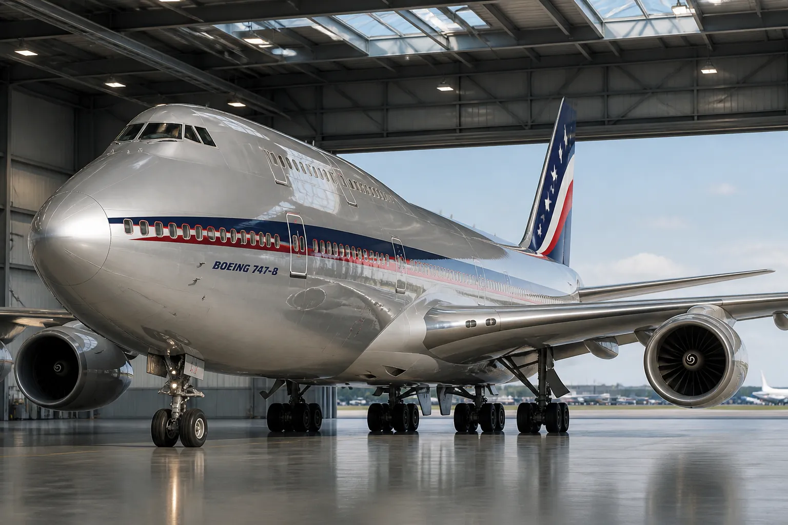 Trump Unveils Qatari-Donated Boeing 747-8 as Interim Air Force One