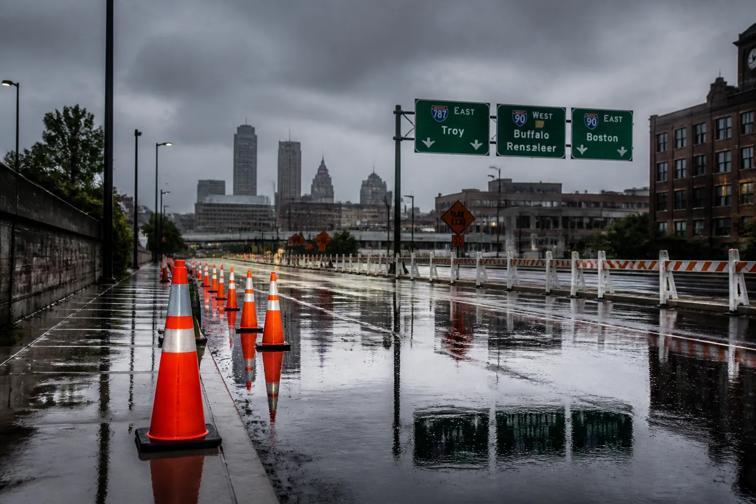 Heavy Rain Causes Flooding and Road Closures Across Albany Capital Region