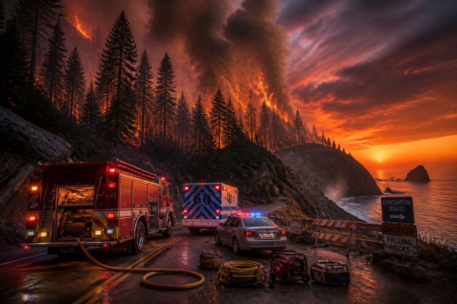 Timber Fire Nears 3,000 Acres, Evacuations Continue in Big Sur