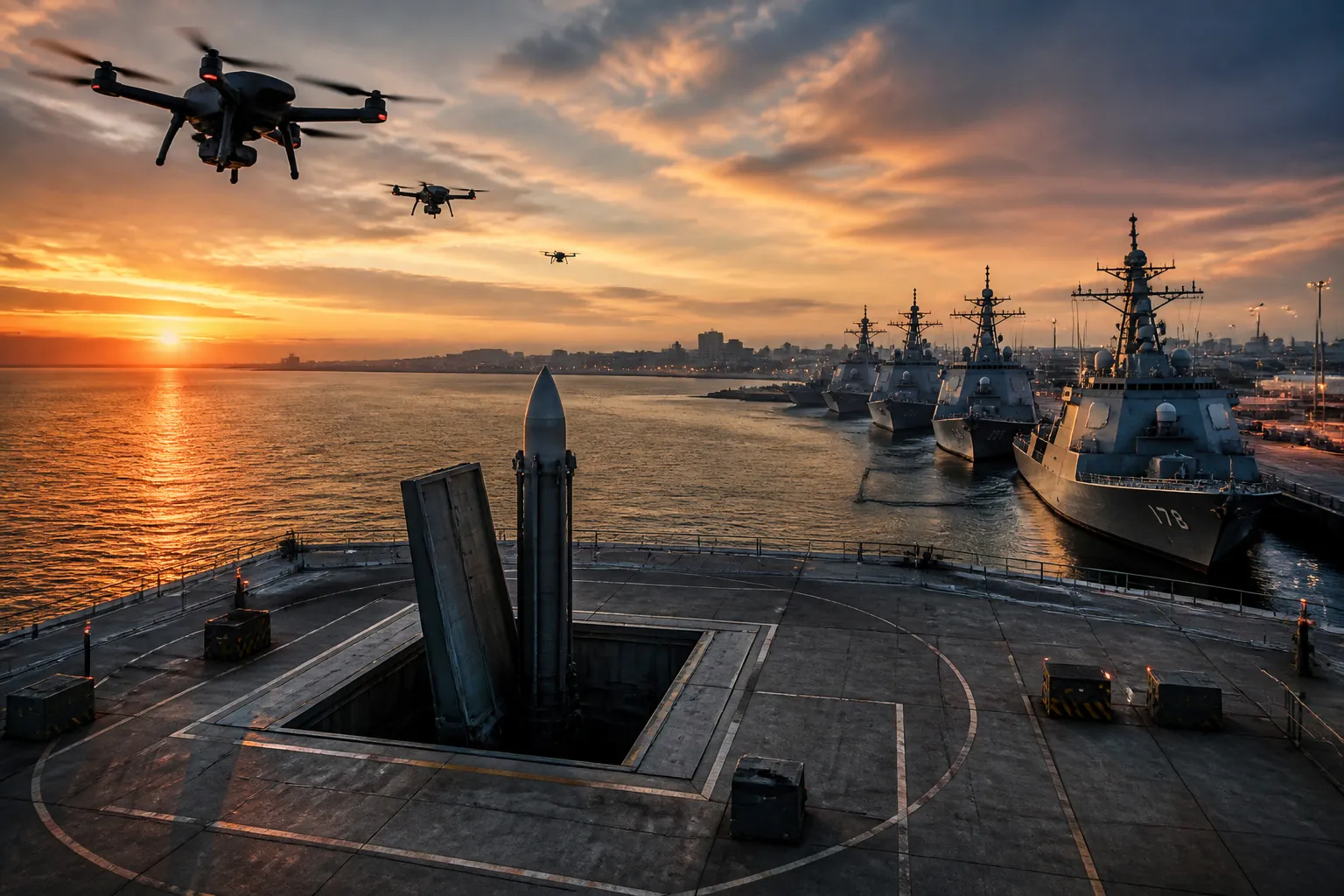 Ukraine Strikes Russian Naval Base in Novorossiysk with Drones and Missiles