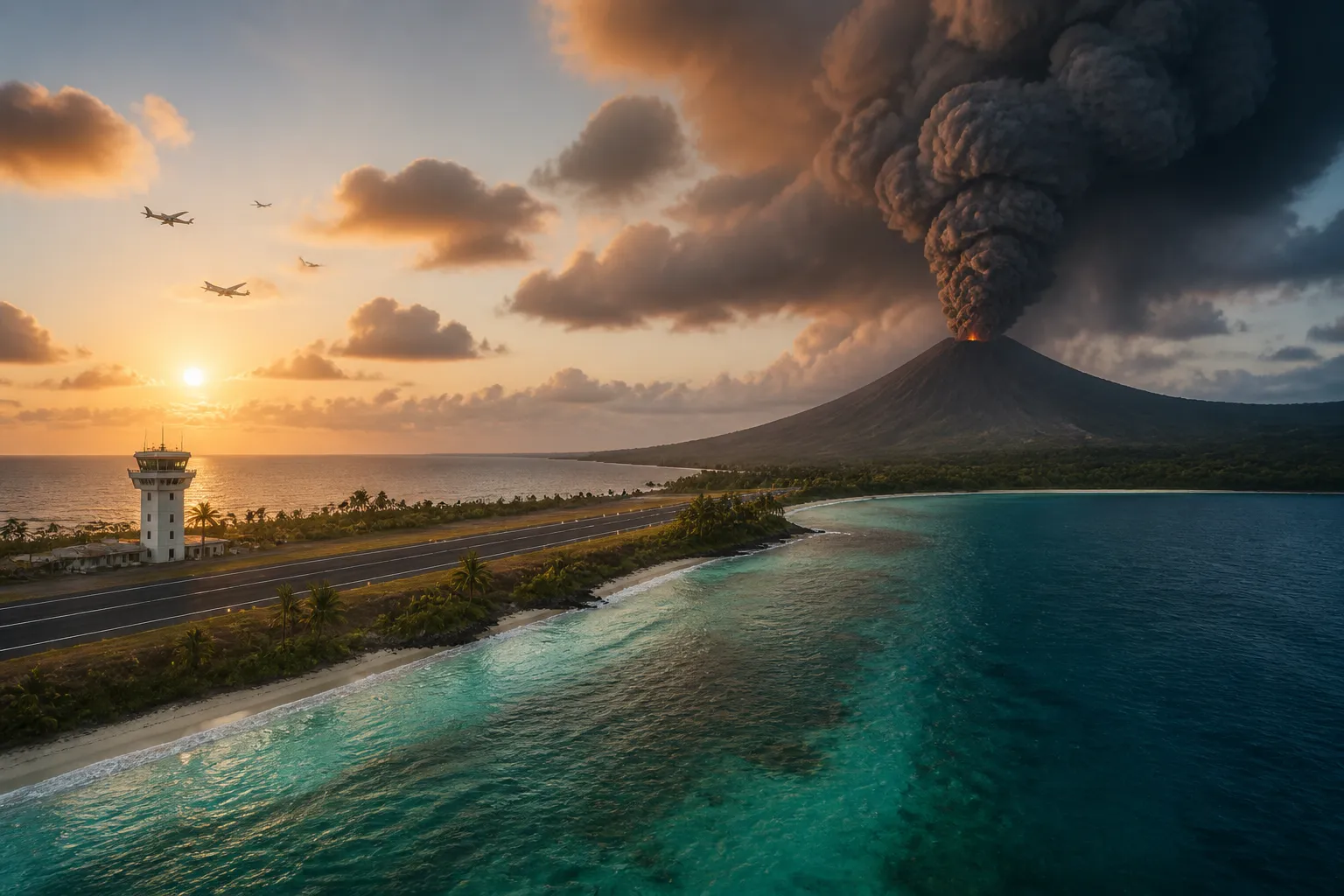 Anak Krakatau Volcano Erupts Again, Sending Ash Plumes and Disrupting Hundreds of Flights